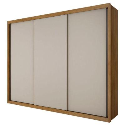 Guarda Roupa Casal Palazzo 3 Portas 6 Gavetas Cumaru 25 Fendi - Novo Horizonte