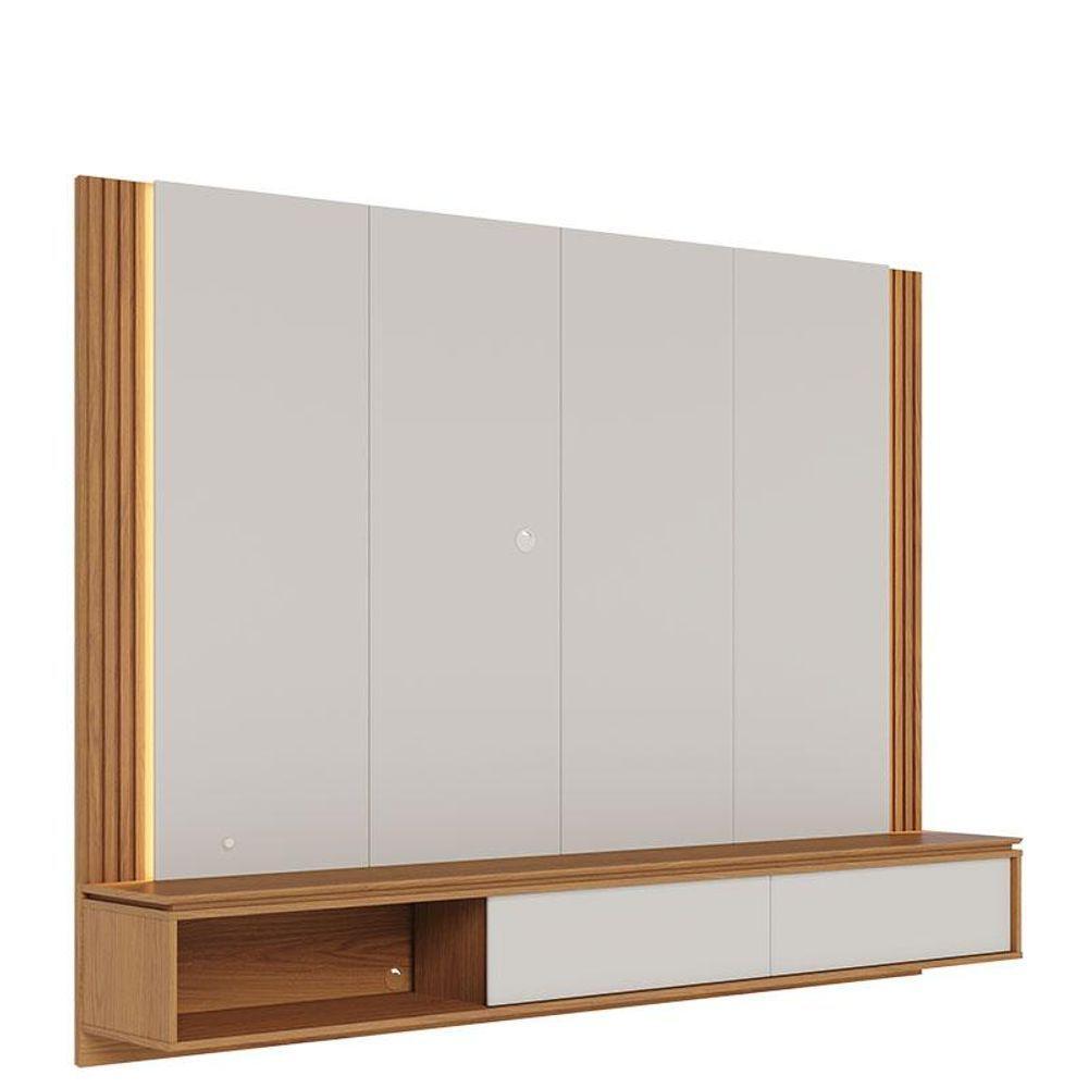 Home Suspenso Loa Off White Freijó Com Mesa De Centro Jeri Freijó Off White - Colibri - 2