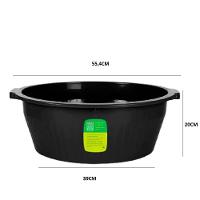 Bacia De Roupa 31 Litros Gigante Balde Canelada Lava Roupa Grande Tacho Multiuso Organizadora Reforacada Sapatos Brinque - 6