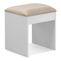 Penteadeira Camarim E Banqueta Maia Com Almofada Branco - Luapa Móveis - 7