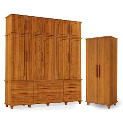 Guarda Roupa Casal E Armário Multiuso Berlim Freijó - Luapa Móveis