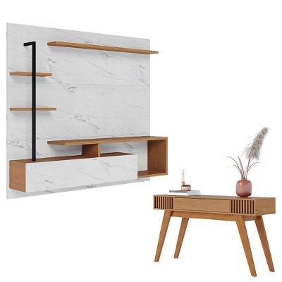 Home Suspenso Maragogi Calacatta Freijó Branco Neve Com Aparador Riviera Freijó - Colibri