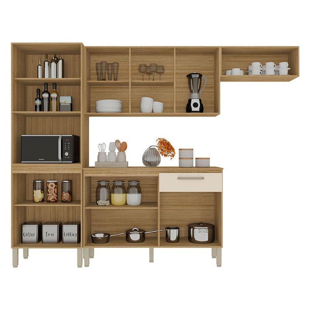 Kit Cozinha Versalhes Plus 4 Peças Freijó Soft - Kits Paraná - 2