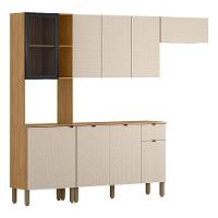 Cozinha Compacta Vert Plus Com Balcão Para Cozinha Freijó Soft - Kits Paraná - 1