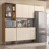 Cozinha Compacta Vert Plus Com Balcão Para Cozinha Freijó Soft - Kits Paraná - 3