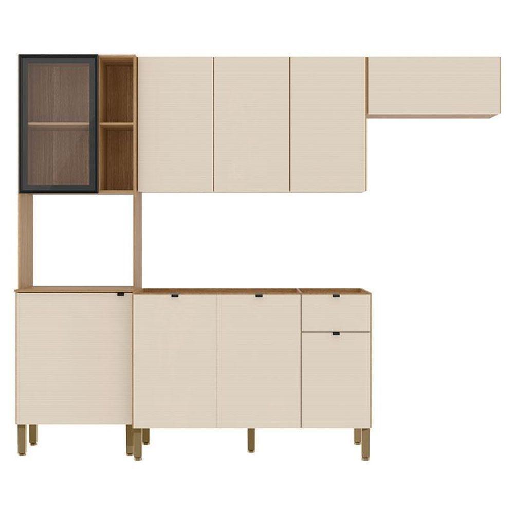 Cozinha Compacta Vert Plus Com Balcão Para Pia Freijó Soft - Kits Paraná - 2