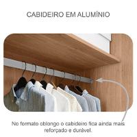 Guarda Roupa Casal Ripado Bragança 6 Portas 6 Gavetas Cumaru 25 Fendi - Novo Horizonte