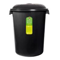 Lixeira Gigante Coleta Seletiva Container Cesto De Lixo Com Tampa Alca 61 Litros Grande Organizador Mudanca Multiuso Cas