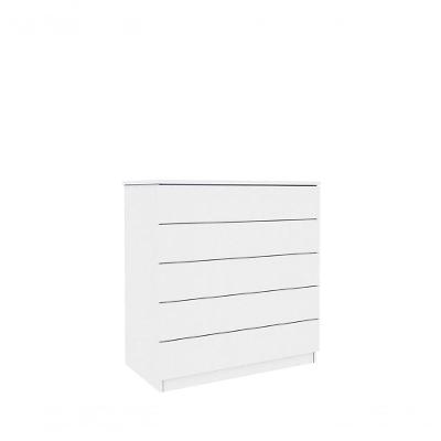 Cômoda Premium 5 Gavetas Tcil Móveis Cor:neve