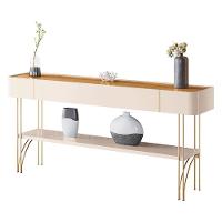 Rack Bancada Graci 1.3 Com Aparador Vivant Cinamomo Off White - Hb Móveis