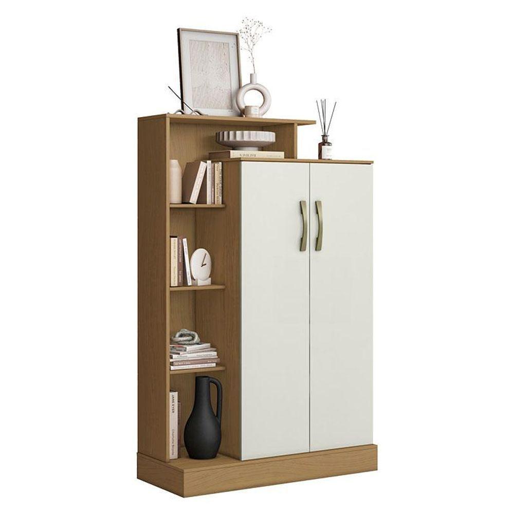 Cômoda Sapateira 2014143 E Armário Multiuso Florença 2000199 Atacama Off White - Aramóveis - 5