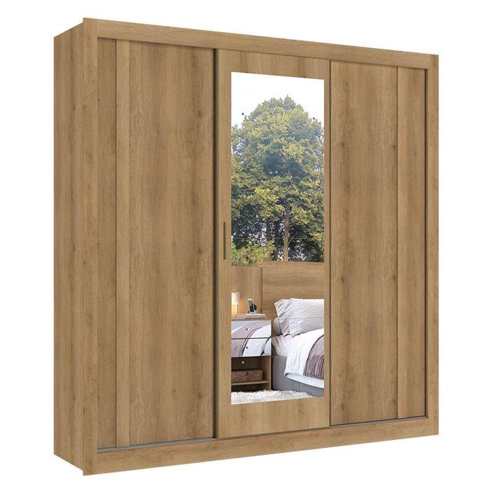 Guarda Roupa Casal Ibiza Glass 3 Portas Capuccino Menta Flex - Thb - 2