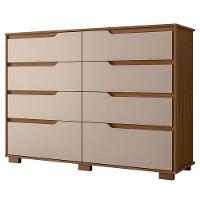 Guarda Roupa Casal Panamá E Cômoda Georgia Carvalho Fendi- Moval