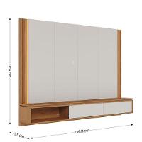 Home Suspenso Loa Com Mesa De Centro Jeri Off White Freijó - Colibri