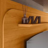 Estante Home Theater Nilo Cinamomo Para Tv Até 75” Com Rodízios - Madetec Cinamomo - 3