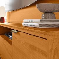 Estante Home Theater Nilo Cinamomo Para Tv Até 75” Com Rodízios - Madetec Cinamomo