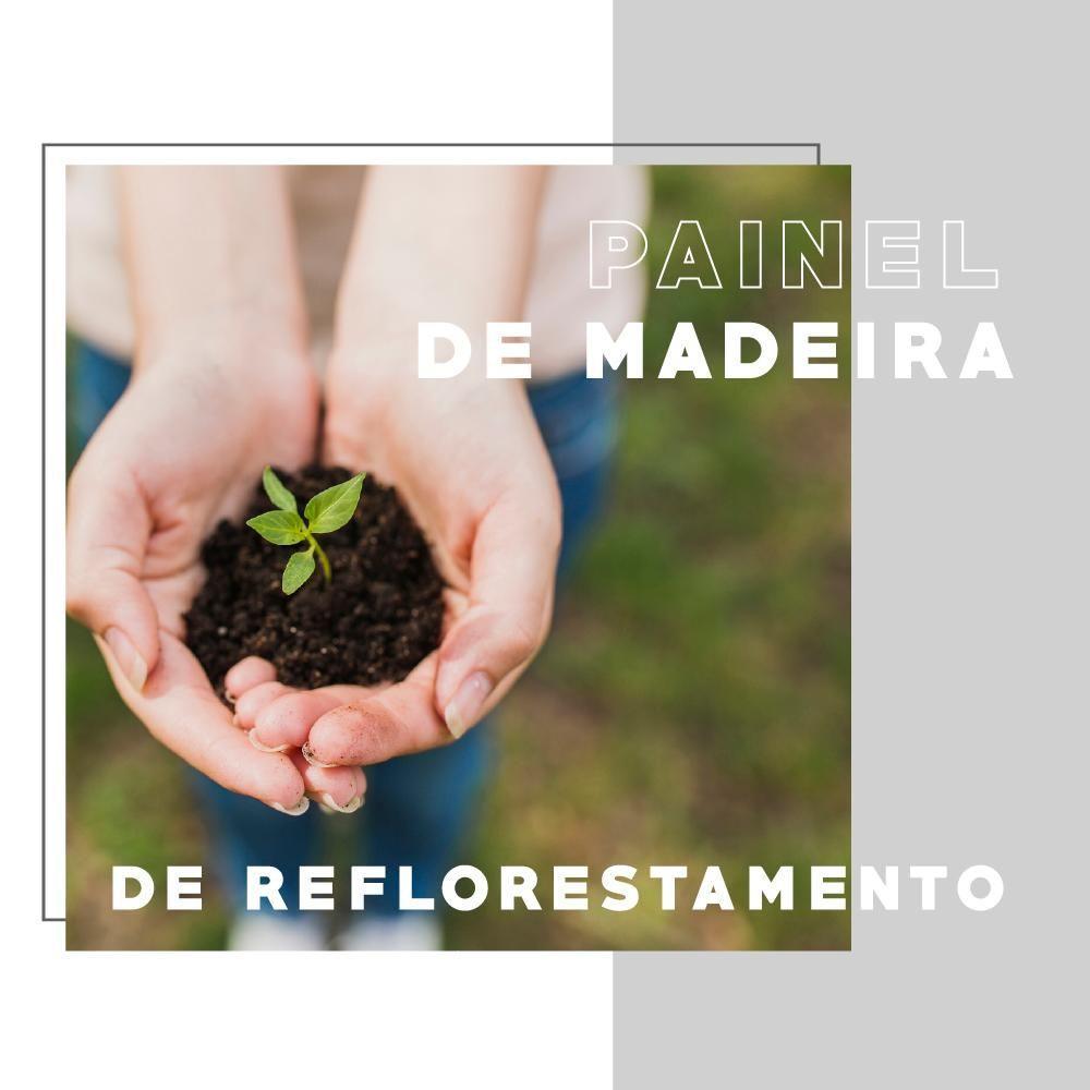 Estante Alta Com Bandeja Madeirada E Tubos Pretos - 10