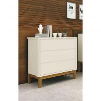 Cômoda Gaveteiro Classic New Areia Fosco Com Madeira - Moveisaqui - 2