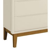 Cômoda Gaveteiro Classic New Areia Fosco Com Madeira - Moveisaqui - 3