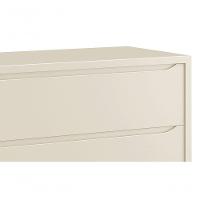 Cômoda Gaveteiro Classic New Areia Fosco Com Madeira - Moveisaqui