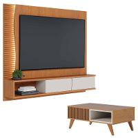 Home Suspenso Egeu Com Mesa De Centro Jeri Freijó Off White - Colibri - 1