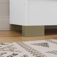 Guarda Roupa Solteiro Versa 3 Portas Branco Rosa Flex Fosco Com Armário Multiuso Luna Branco Fosco - Kits Paraná - 10