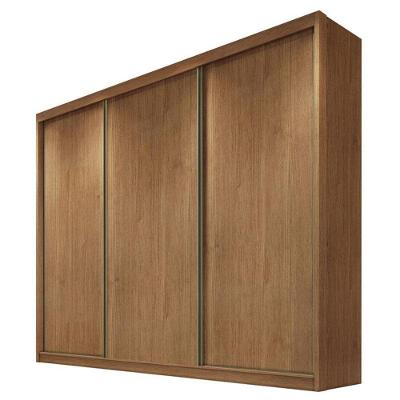 Guarda Roupa Casal Logan 3 Portas 4 Gavetas Cumaru 23 - Novo Horizonte