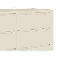 Cômoda 6 Gavetas Théo New Areia Fosco Com Natural - Moveisaqui