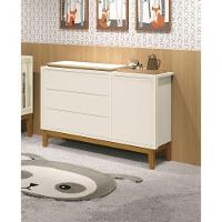 Cômoda Sapateira Classic New Areia Fosco Com Madeira - Reller - 2