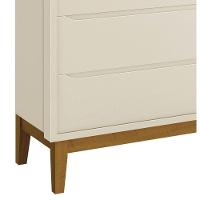 Cômoda Sapateira Classic New Areia Fosco Com Madeira - Reller - 3