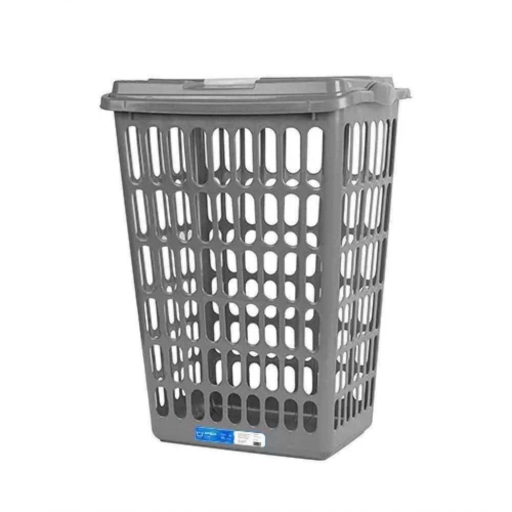 Cesto Roupa Suja 48 Litros Organizador Grande Multiuso Lavanderia Quarto Telado Roupeiro Grande 48l Brinquedo Banheiro C - 6