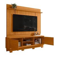 Estante Home Theater Siena Cinamomo Para Tv Até 75” Com Pés - Madetec Cinamomo - 3