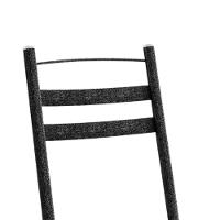 Kit 2 Cadeiras Tubular America 061 Cromo Preto Assento Preto Flor Artef