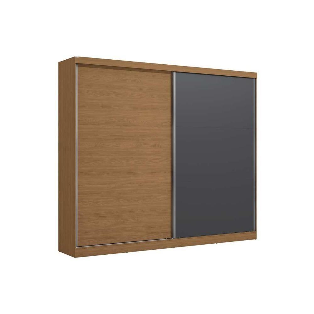 Guarda Roupa Casal 2 Portas De Correr E 4 Gavetas T583 Canela-grafite - Kappesberg - 3