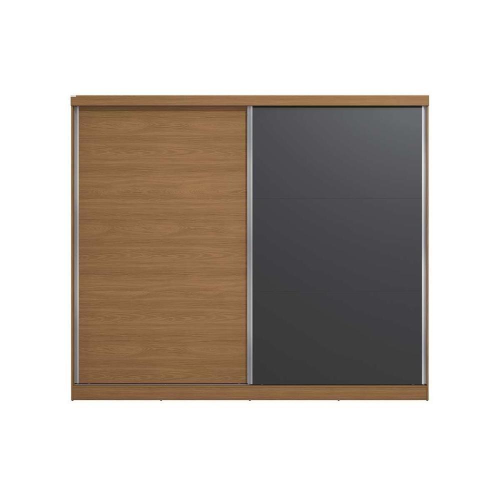 Guarda Roupa Casal 2 Portas De Correr E 4 Gavetas T583 Canela-grafite - Kappesberg - 5