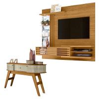 Estante Home Theater Bancada Suspensa Frizz Supreme Cumaru Com Aparador Estoril Cumaru Opala - Madetec - 1