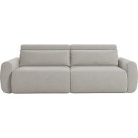 Sofá Retrátil E Reclinável Peony 2,40m Linho Cor Bege Claro 2372 - 5