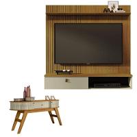 Estante Home Theater Suspenso íris Com Aparador Estoril Cumaru Opala - Madetec - 1