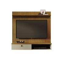 Estante Home Theater Suspenso íris Com Cristaleira Marina Cumaru Opala - Madetec - 2