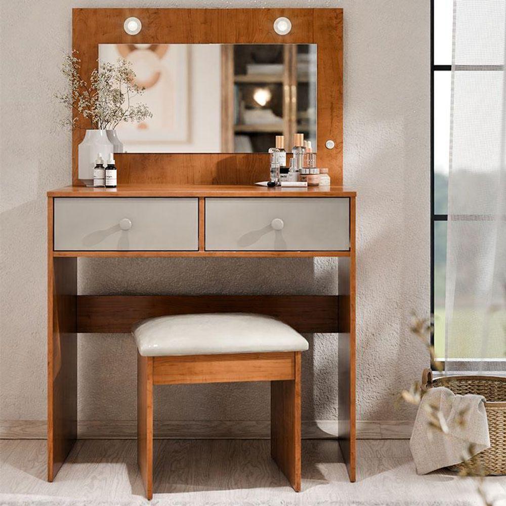 Penteadeira Camarim Maia Ambiente Freijó Mani - Luapa Móveis - 1