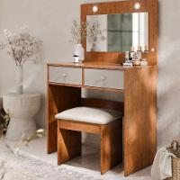 Penteadeira Camarim Maia Ambiente Freijó Mani - Luapa Móveis - 2