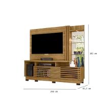 Home Theater Frizz Plus Ambiente Cumaru Com Pés - Madetec - 2