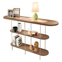 Rack Bancada Graci 1.8 Com Aparador Infinity Castanho Off White - Hb Móveis