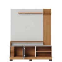 Estante Home Theater Jurerê 1.5 Com Mesa De Centro Jeri Off White Matte Freijó E Aparador Riviera Freijó - Colibri - 3