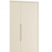 Guarda-roupa Retrô 2 Portas Classic New Areia Fosco Com Madeira - Moveisaqui