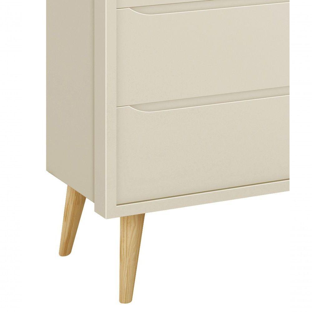 Cômoda Sapateira Théo New Areia Fosco Com Natural - Moveisaqui - 3