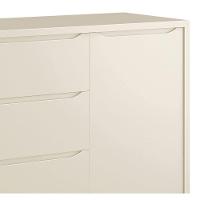 Cômoda Sapateira Théo New Areia Fosco Com Natural - Moveisaqui