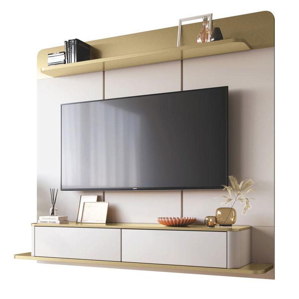 Home Suspenso Galax Com Mesa De Centro Cadenza Champanhe Off White - Hb Móveis - 2