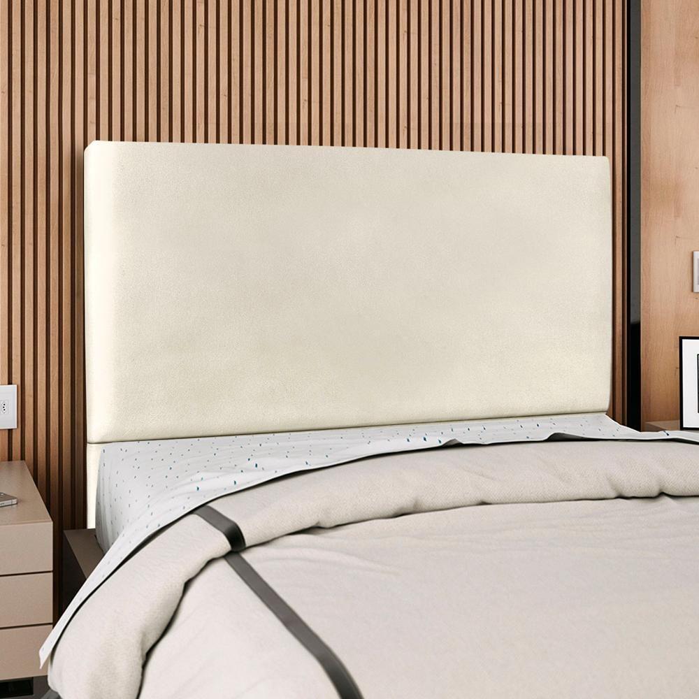 Cabeceira Casal 140 Cm Com Frame Luna Corino Bege Artte Bege - 2