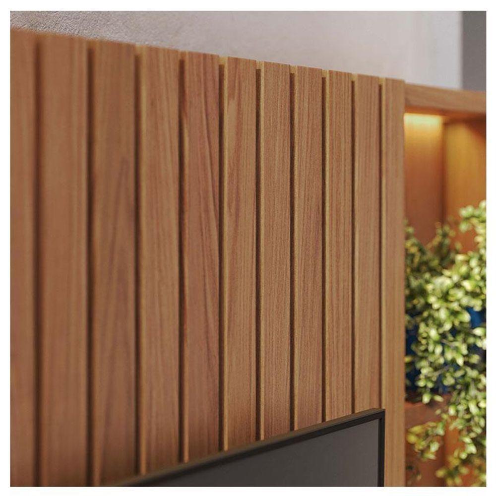 Estante Home Theater Ambiente Cancún Freijó Off White Matte - Colibri - 3